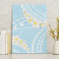 Polynesian Vintage Floral Canvas Wall Art Azure Motifs - Polynesian Pride