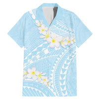 Polynesian Vintage Floral Family Matching Mermaid Dress and Hawaiian Shirt Azure Motifs - Polynesian Pride