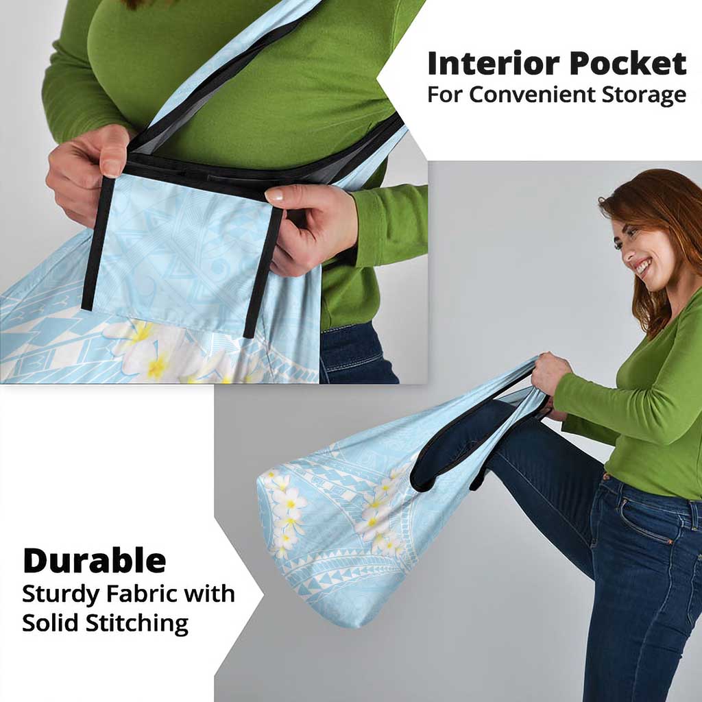 Polynesian Vintage Floral Grocery Bag Azure Motifs - Polynesian Pride