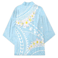 Polynesian Vintage Floral Kimono Azure Motifs - Polynesian Pride