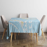 Polynesian Vintage Floral Tablecloth Azure Motifs - Polynesian Pride