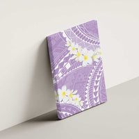 Polynesian Vintage Floral Canvas Wall Art Lavender Motifs - Polynesian Pride