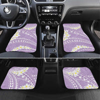 Polynesian Vintage Floral Car Mats Lavender Motifs - Polynesian Pride