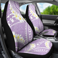 Polynesian Vintage Floral Car Seat Cover Lavender Motifs - Polynesian Pride