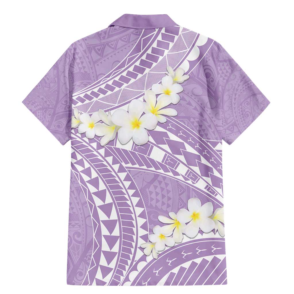 Polynesian Vintage Floral Family Matching Mermaid Dress and Hawaiian Shirt Lavender Motifs - Polynesian Pride