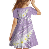 Polynesian Vintage Floral Family Matching Off The Shoulder Long Sleeve Dress and Hawaiian Shirt Lavender Motifs - Polynesian Pride