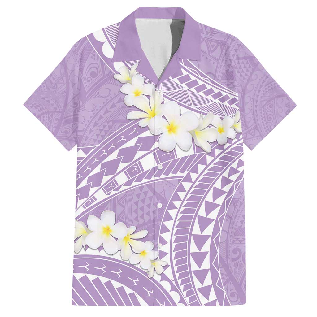 Polynesian Vintage Floral Family Matching Summer Maxi Dress and Hawaiian Shirt Lavender Motifs - Polynesian Pride