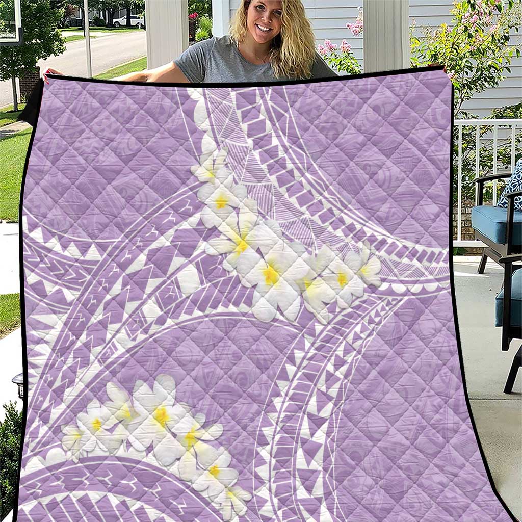 Polynesian Vintage Floral Quilt Lavender Motifs - Polynesian Pride