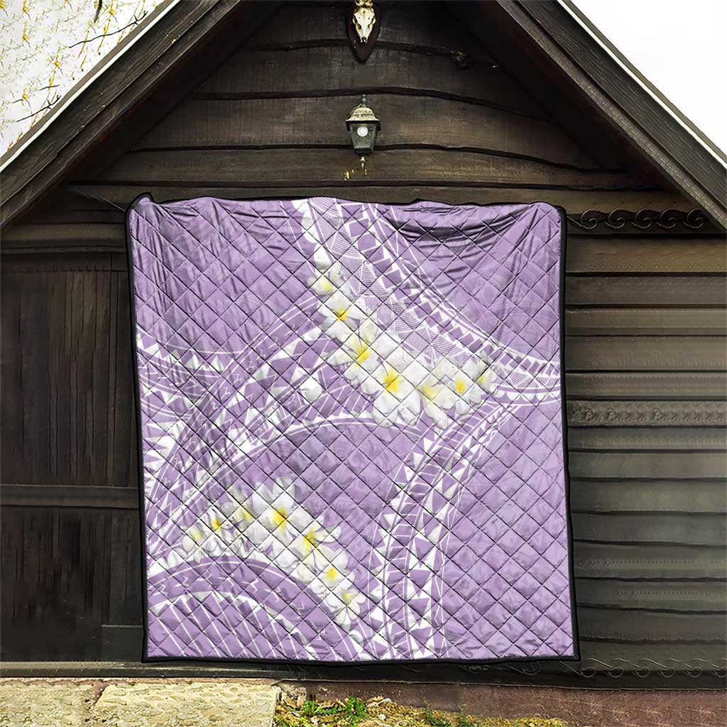 Polynesian Vintage Floral Quilt Lavender Motifs - Polynesian Pride