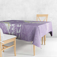 Polynesian Vintage Floral Tablecloth Lavender Motifs - Polynesian Pride