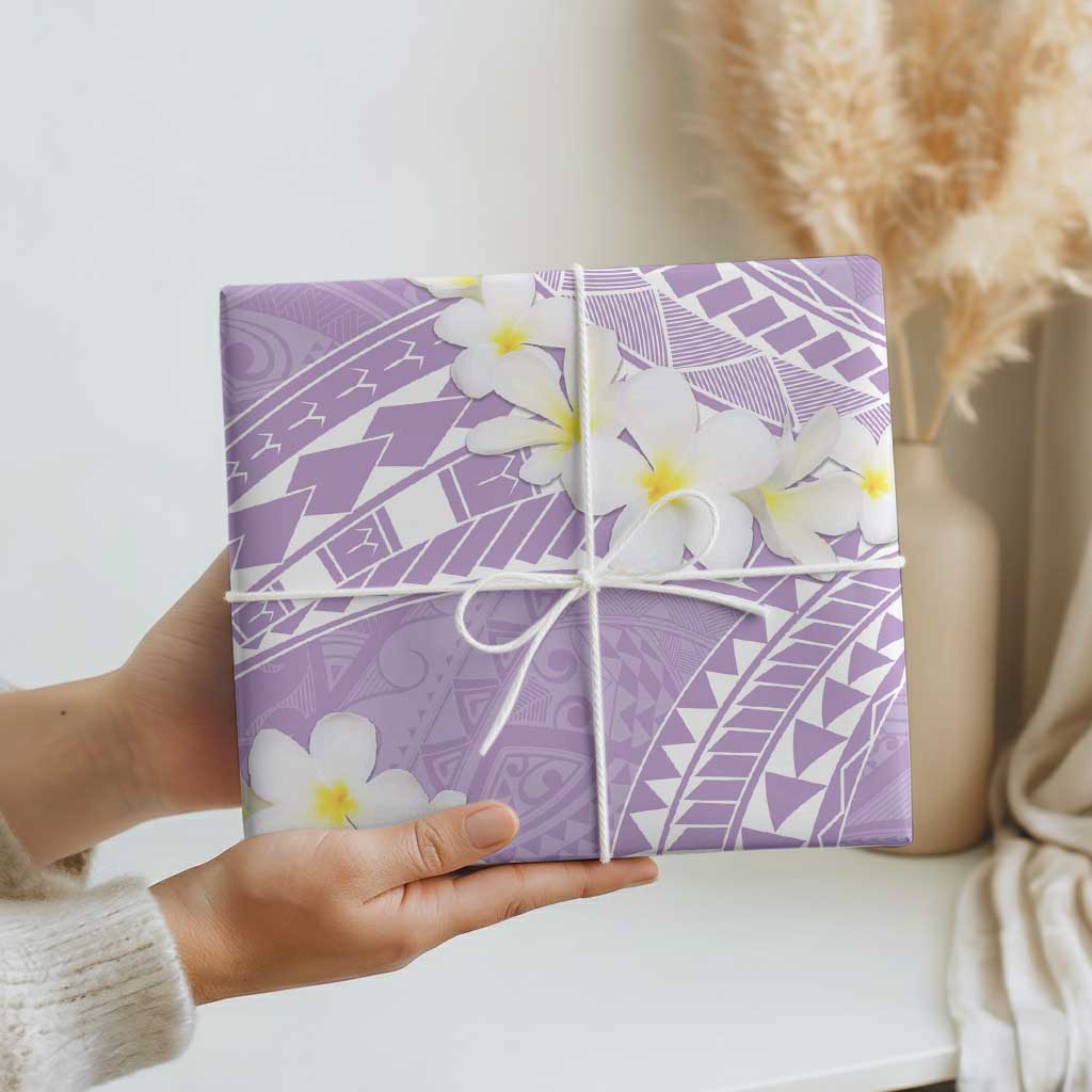 Polynesian Vintage Floral Wrapping Paper Lavender Motifs LT7 - Polynesian Pride