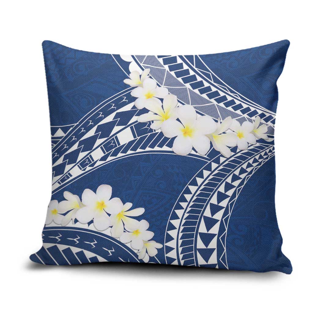 Polynesian Vintage Floral Pillow Cover Navy Blue Motifs - Polynesian Pride