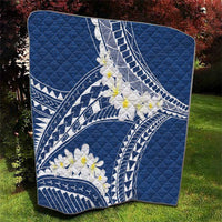 Polynesian Vintage Floral Quilt Navy Blue Motifs - Polynesian Pride