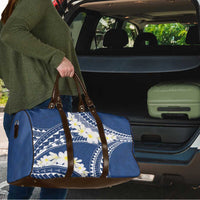 Polynesian Vintage Floral Travel Bag Navy Blue Motifs - Polynesian Pride