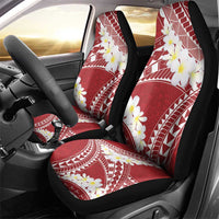 Polynesian Vintage Floral Car Seat Cover Scarlet Motifs - Polynesian Pride
