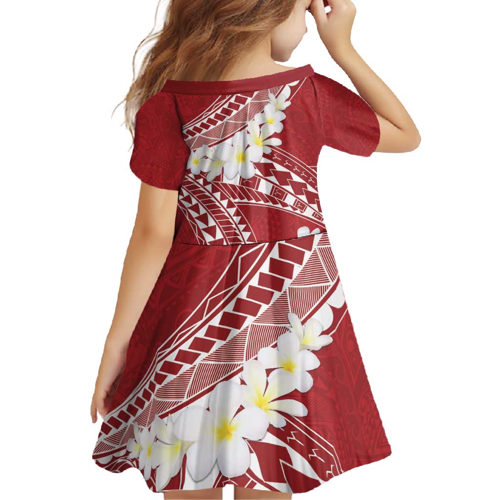 Polynesian Vintage Floral Family Matching Mermaid Dress and Hawaiian Shirt Scarlet Motifs - Polynesian Pride