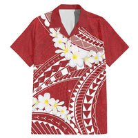 Polynesian Vintage Floral Family Matching Mermaid Dress and Hawaiian Shirt Scarlet Motifs - Polynesian Pride