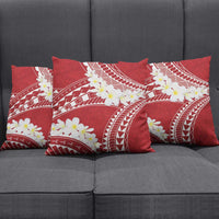 Polynesian Vintage Floral Pillow Cover Scarlet Motifs - Polynesian Pride