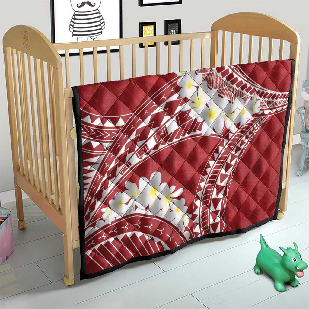 Polynesian Vintage Floral Quilt Scarlet Motifs - Polynesian Pride