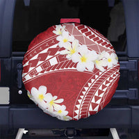 Polynesian Vintage Floral Spare Tire Cover Scarlet Motifs - Polynesian Pride