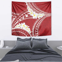 Polynesian Vintage Floral Tapestry Scarlet Motifs - Polynesian Pride
