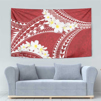 Polynesian Vintage Floral Tapestry Scarlet Motifs - Polynesian Pride