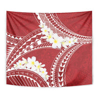 Polynesian Vintage Floral Tapestry Scarlet Motifs - Polynesian Pride