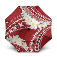 Polynesian Vintage Floral Umbrella Scarlet Motifs - Polynesian Pride