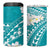 Polynesian Vintage Floral 4 in 1 Can Cooler Tumbler Teal Motifs - Polynesian Pride