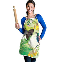 New Zealand Maori Mahuru Apron Tui With Pikawakawa Spring Colors LT7 - Polynesian Pride