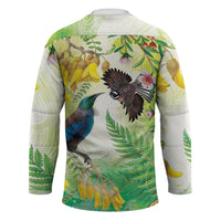 New Zealand Maori Mahuru Hockey Jersey Tui With Pikawakawa Spring Colors LT7 - Polynesian Pride