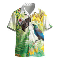 New Zealand Maori Mahuru Kid Hawaiian Shirt Tui With Pikawakawa Spring Colors LT7 - Polynesian Pride