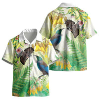 New Zealand Maori Mahuru Kid Hawaiian Shirt Tui With Pikawakawa Spring Colors LT7 - Polynesian Pride