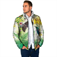 New Zealand Maori Mahuru Padded Jacket Tui With Pikawakawa Spring Colors LT7 - Polynesian Pride