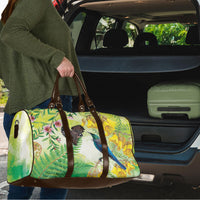 New Zealand Maori Mahuru Travel Bag Tui With Pikawakawa Spring Colors LT7 - Polynesian Pride