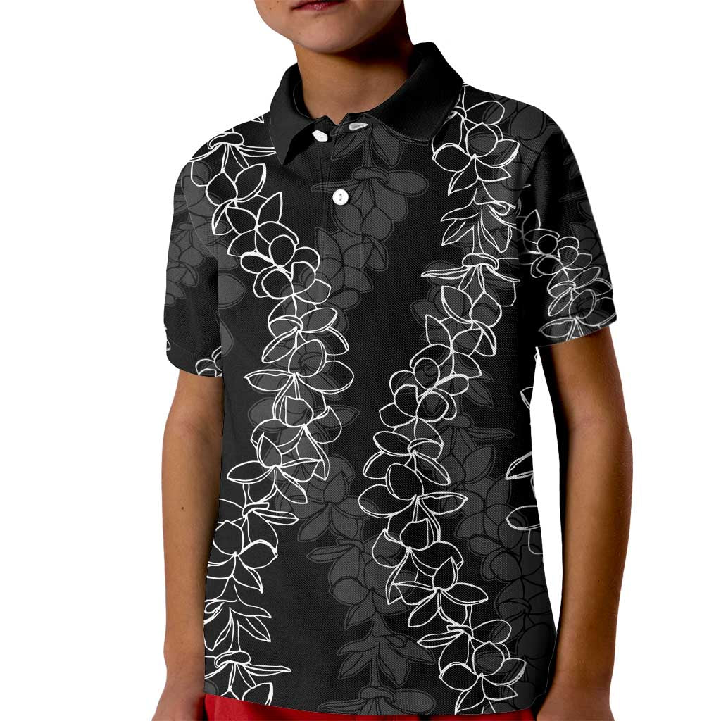 Hawaii Plumeria Lei Kid Polo Shirt Aloha Festive Vibe