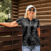 Hawaii Plumeria Lei Women Polo Shirt Aloha Festive Vibe