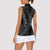 Hawaii Plumeria Lei Women Sleeveless Polo Shirt Aloha Festive Vibe