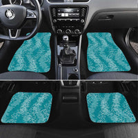 Hawaii Plumeria Lei Car Mats Aloha Festive Vibe - Teal