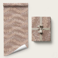 Hawaii Plumeria Lei Wrapping Paper Aloha Festive Vibe - Beige