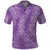 Hawaii Plumeria Lei Polo Shirt Aloha Festive Vibe - Violet