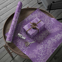 Hawaii Plumeria Lei Wrapping Paper Aloha Festive Vibe - Violet LT7 - Polynesian Pride