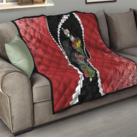 New Zealand Christmas Quilt Flora Map with Birds - Polynesian Pride