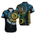 Personalised Vanuatu Hawaiian Shirt Turtle Chest Tattoo Flag Color - Sanma LT7 Black - Polynesian Pride