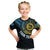 Personalised Vanuatu Kid T Shirt Turtle Chest Tattoo Flag Color - Sanma LT7 Black - Polynesian Pride