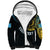 Personalised Vanuatu Sherpa Hoodie Turtle Chest Tattoo Flag Color - Sanma LT7 Unisex Black - Polynesian Pride