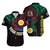 Personalised Vanuatu Hawaiian Shirt Turtle Chest Tattoo Flag Color - Shefa LT7 Black - Polynesian Pride