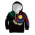 Personalised Vanuatu Kid Hoodie Turtle Chest Tattoo Flag Color - Shefa LT7 Hoodie Black - Polynesian Pride