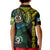 Personalised Vanuatu Kid Polo Shirt Turtle Chest Tattoo Flag Color - Torba LT7 - Polynesian Pride