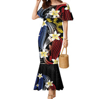 Personalized Philippines Tribal Mermaid Dress Tropical Waves - Plumeria